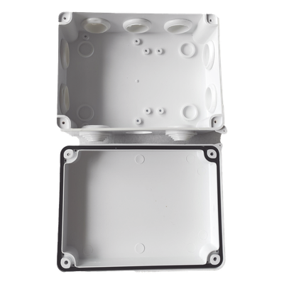 Caja de Derivación-Conexión para Exterior IP65 con 10 Entradas / 150 x 110 x 70 mm / Sellado Seguro con Empaque + 4 Tornillos / Resiste Agua, Polvo y Sol Directo - Imagen 6