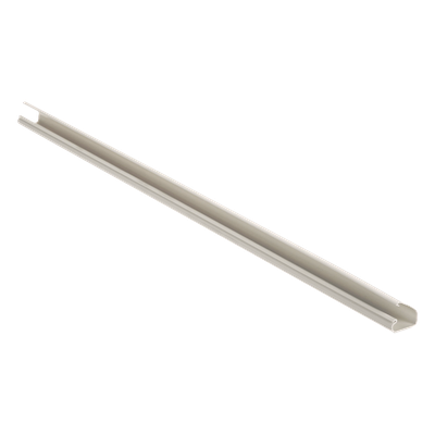 Canaleta LD5 de PVC rígido, con cinta adhesiva para instalación sin herramientas, 26 x 15 x 1828.8 mm, Color Blanco Mate