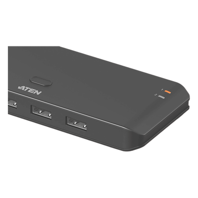Switch USB 2.0 Compartido 2 x 4 Essentials | 480 Mbps | InstaSync | Pulsador Integrado | Diseño Compacto - Imagen 5