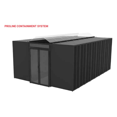 Puertas Selladas Express / Sistema de Contención ProLine / Pasillo 48-78 Pulgadas / Montaje Magnético sin Herramientas / Policarbonato y Acero / Negro RAL 9005 - Imagen 3