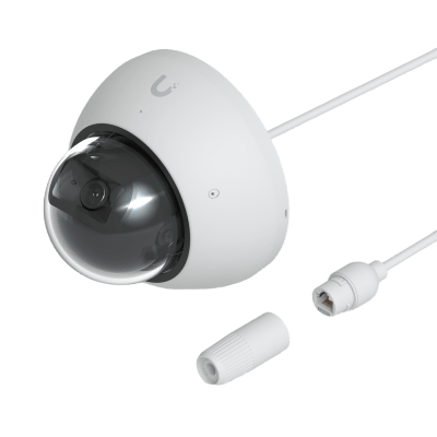 Cámara UniFi Protect G5 AI Dome Blanco, Para Interior o Exterior, 4K (8MPX), Ángulo 109.9°. Visión Nocturna IR Hasta 40m, Detecciones Inteligentes de Rostros y Placas, Audio Bidireccional, Protección IP66, Anti-Vandalismo - Imagen 4