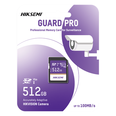 Tarjeta SD GuardPro P10 / 512 GB / 100 MB/s Lectura / 90 MB/s Escritura / Clase 10 U3 V30 / 3D TLC NAND / Especializada Para Videovigilancia 24/7 - Imagen 3