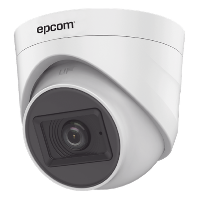 AUDIO POR COAXITRON / Domo TURBOHD 2 Megapixel (1080p) / Gran Angular 106° / Lente 2.8 mm / 20 mts IR EXIR / Interior / 4 Tecnologías / dWDR