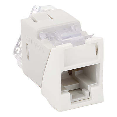 Jack Ultramax Cat6, UTP, Montaje Híbrido en Placa de Pared (Plano y Angulado), Color Blanco, Punch Down - Imagen 6