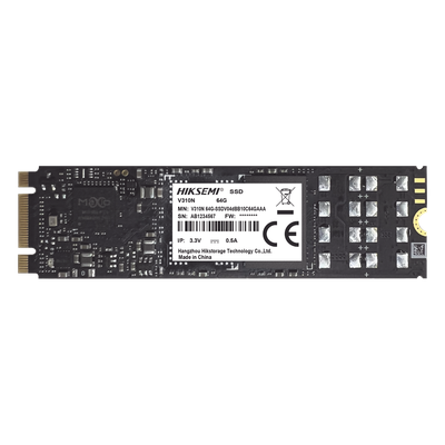 SSD M.2 para Videovigilancia Móvil / 512 GB / SATA III / 550 MB/s Lectura / 525 MB/s Escritura / 24/7 / 0°C a 70°C