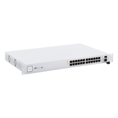 Switch PoE UniFi capa 2 Administrable de 26 puertos Gigabit (24 eth PoE y 2 SFP) 802.3 af/at / Pasivo 24V, 500 Watts, throughput de 38.69 Mpps - Imagen 6