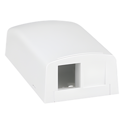 Caja de Montaje en Superficie, Para 2 Módulos Keystone, Color Blanco - Imagen 3