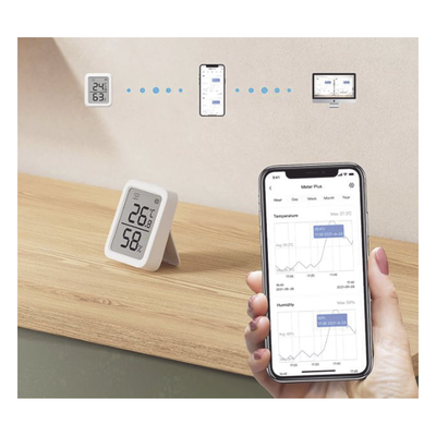 Medidor de temperatura y humedad Datos en pantalla / inalámbrico BLUETOOTH compatible con HUB SwitchBot - Imagen 6