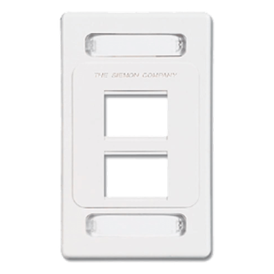 Placa de Pared Modular MAX, de 4 Salidas, Color Blanco