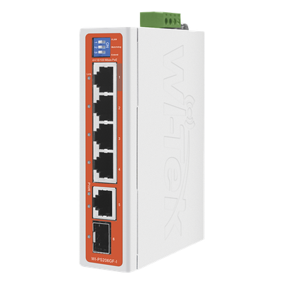 Switch Industrial / 4 Puertos 10/100 Mbps con PoE 802.3af/at / 2 Puertos Uplink Gigabit (1 Rj45 - 1 SFP) / PoE Hasta 250 m - Imagen 3