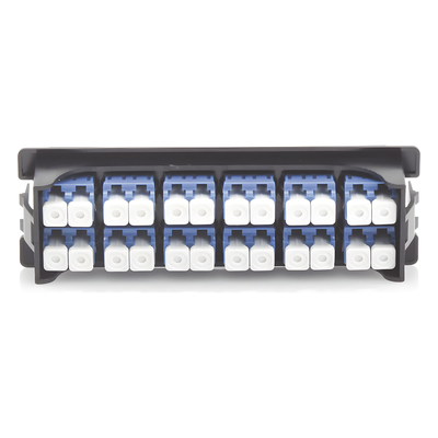 Placa Acopladora para Distribuidor de Fibra Óptica LP-ODF-8024, Incluye 12 Acopladores LC Duplex para Fibra Monomodo - Imagen 6