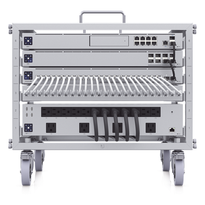 Rack Abierto 6U Compacto y Apilable sin Herramientas para Equipos UniFi, Ensamblaje Toolless, Ruedas con Seguro y Expansión a 12U con Kit de Apilado - Imagen 7
