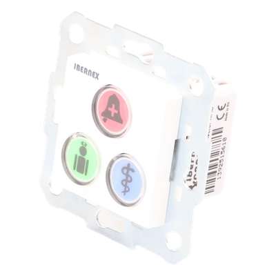 Modulo de 3 Botones iluminados con Lector RFID 125 KHz / Alarma / Cancelar y Código Azul / BUS RS485 / Compatible con NX0019/B, NX1021 y NX0015 - Imagen 6