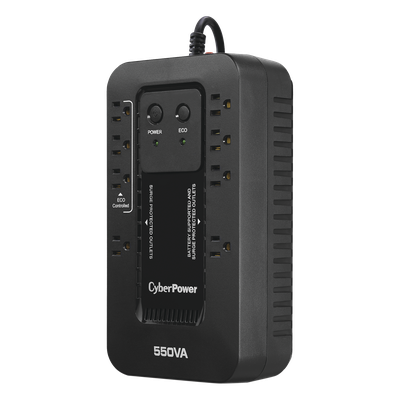 UPS de 550 VA/330 W, Topología Standby con Modo Ahorrador ECO, Entrada 120 Vca NEMA 5-15P, Con 8 Tomas NEMA 5-15R - Imagen 3