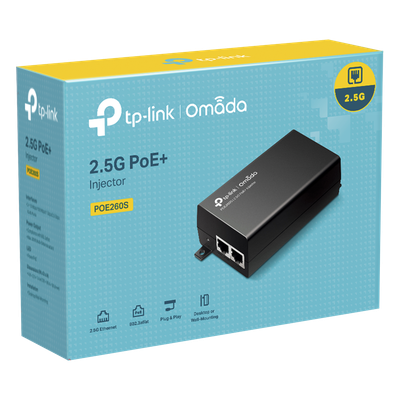 Inyector PoE+ (30W) / Gigabit 802.3 af/at / 2 puertos 10/100/1000 Mbps / Plug and Play / Fuente alimientación Integrada