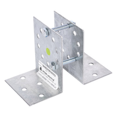Base Multiposición para postes de paso o esquina / Acero Galvanizado Cal. 12 / 0.36 kg / Kit de Tornillería Incluido / Compatible con 7 Modelos SYSpost - Imagen 4