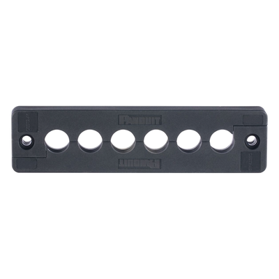 Pasacables de 6 Orificios en Línea 4.41" X 0.67" IP65, para Cables Terminados, Color Negro - Imagen 3