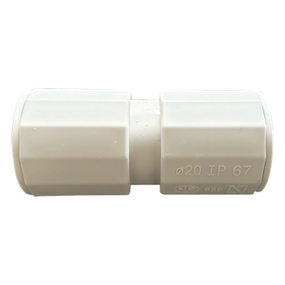 Manguito / Cople Morbidx IP67 libre de halógenos para unir tubería rígida de 20 mm (3/4) permite una instalación hermética no necesita pegamento - Imagen 4
