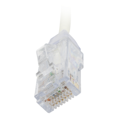 Cable de Parcheo TX6, UTP Cat6, Diámetro Reducido (28AWG), Color Blanco, 20.32 cm (8 Pulgadas) - Imagen 5