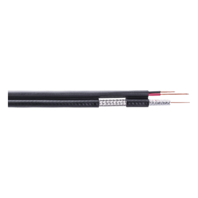 Carrete de 305 Metros (1000 Pies) / Cable Coaxial RG59 / Tipo CCS Siames / Optimizado para HD / Intemperie