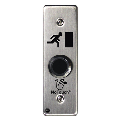 Interruptor IR NoTouch® de Acero Inoxidable, Montaje Delgado, Caja Posterior, Símbolo de puerta - Imagen 4