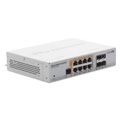 Cloud Router Switch Administrable L3, 8 puertos 10/100/1000 Mbps c/PoE Pasivo ó 802.3af/at, 4 Puertos SFP - Imagen 4