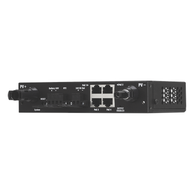 Controlador de carga MPPT SunMax SolarPoint 24V 7A para interior con switch PoE pasivo 24V integrado para alimentar equipos airMAX - Imagen 3