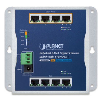 Switch Industrial No Administrable, Múltiple Montaje (Pared, Riel DIN y Magnético), 8 Puertos Gigabit con 4 puertos PoE 802.3at, Hasta 120 W. - Imagen 3