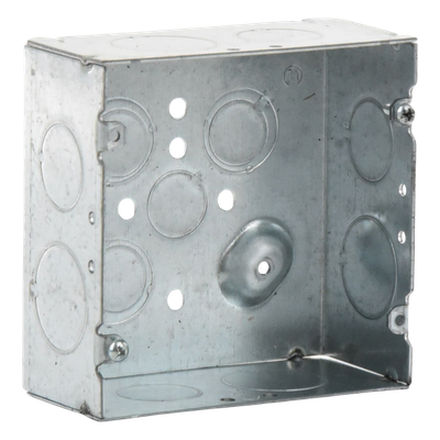 Caja Cuadrada 4 11/16" x 4 11/16"/ Profundidad 2- 1/8"/ 4 Entradas 1", 4 Entradas 3/4", 1 Entrada 1/2" y 3 TKO (1/2"-3/4"). - Imagen 4