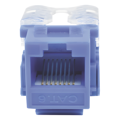 Módulo Jack 110 Cat6, Keystone para Faceplate - Color Azul - Imagen 3