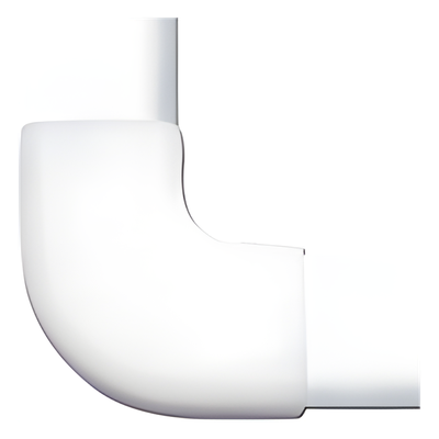 Sección en "L" de PVC auto extinguible,  para canaleta TMK0812 (3 piezas) (5030-02001)