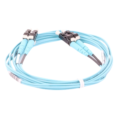 Jumper de Fibra Optica Multimodo 50/125 OM3, LC-LC Duplex, OFNR (Riser), Color Aqua, 2 Metros (6.56 Pies) - Imagen 5