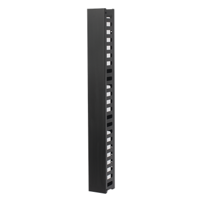 Organizador de Cable Vertical de 24 Unidades Rack Sencillo, Compatible con Racks Serie EIRL y EIQR