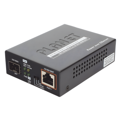 Convertidor de Medios PoE, 1 Puerto RJ45 Gigabit con Salida PoE 802.3af/at/bt (Hasta 60 W)/ 1 Puerto SFP 100/1000BASE-X - Imagen 5
