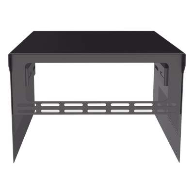 Gabinete de acero en color negro, para usar como base con radio aéreo IC-A120 y fuente de alimentación SEC1223 - Imagen 3