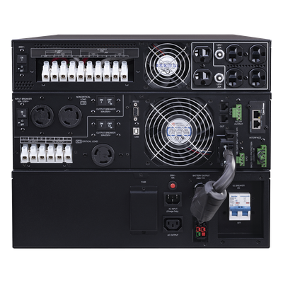 UPS de 8000 VA/8000 W, Online Doble Conversión, 200 - 240 Vac de Entrada, 120 - 240 Vac de Salida, Entrada Hardwired, Onda Senoidal Pura, Torre o Rack de 8 UR, Con 6 Tomas NEMA 5-20R, 3 NEMA L6-30R y Terminal Hardwired - Imagen 5
