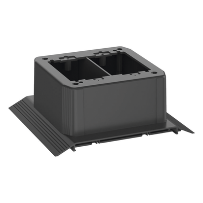 Caja de Conexión Doble, Para Uso con Canaleta de Piso AFR4BCBL6, Material PVC Rígido, Color Negro - Imagen 3