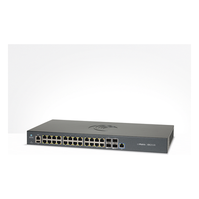Switch cnMatrix EX2028-P capa 3 de 28 puertos (24 PoE Gigabit 802.3af/at, 4 SFP+) administración desde la Nube (MX-EX2028PxB-U) - Imagen 3