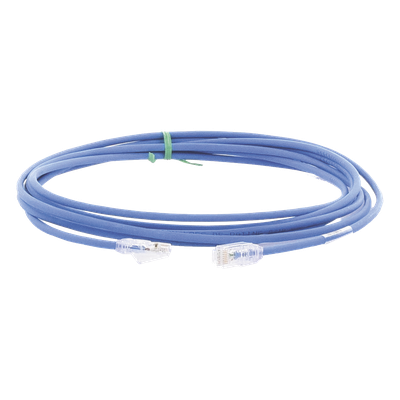 Cable de Parcheo UTP Cat6A, CM/LSZH, Diámetro Reducido (28AWG), Color Azul, 3.66 Metros (12 Pies) - Imagen 3