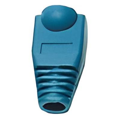 Bota Plástica para Protección de Plug RJ45, Color Azul
