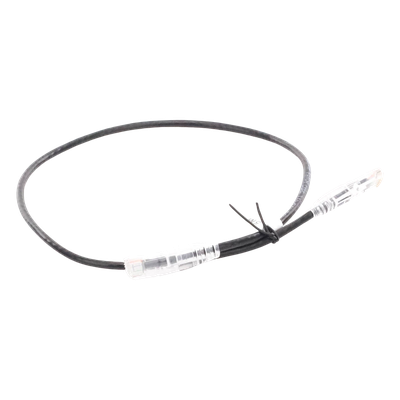 Cable de Parcheo Slim UTP Cat6A - 0.5 Metros (1.64 Pies) Negro, Diámetro Reducido (28 AWG) - Imagen 3