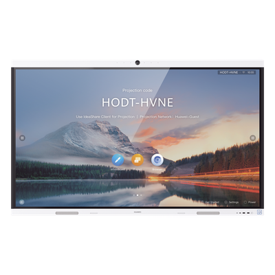 HUAWEI IdeaHub B2, Pantalla interactiva para Colaboración Inteligente, 65", 4K UHD, Android 9, Wi-Fi, blanco Jade.