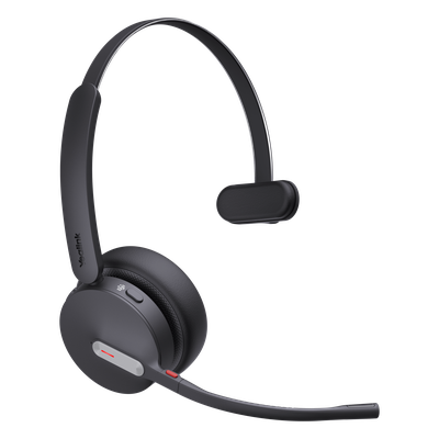 Auriculares mono Yealink BH70 MS Edition/Bluetooth 5.3 con adaptador USB-C y A/35 horas de conversación/Cancelación de ruido con 3 micrófonos