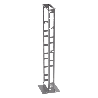 Rack de Dos Postes Estándar de 19 in, Rieles Numerados y Roscados #12-24, 6 in de Profundidad, Fabricado en Acero, 45 Unidades de Rack, Color Negro - Imagen 4