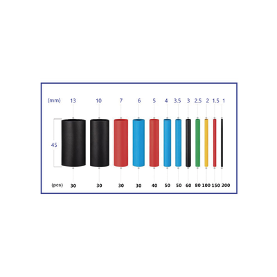 850 Tubos Termoencogibles (Termofit) 2:1, de 12 Diferentes Medidas - Imagen 3