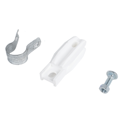 Aislador de Paso o Esquina Blanco con Abrazadera / 1 Pulgada (25 mm) / Resina Virgen 100% / Anti-Arqueo / Acero Galvanizado / Poste Cerco Eléctrico - Imagen 5