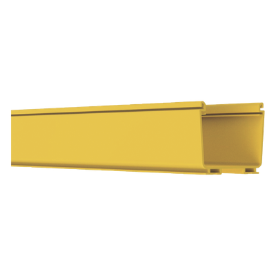 Canaleta FiberRunner™ 4X4, de PVC Rígido, Color Amarillo, 2 m de Largo - Imagen 5