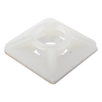 Base Autoadherible para Cinchos Práctica y Eficiente para la Organización y Fijación de Cables, Fabricada en Nylon Resistente y de Color Natural con una Medida de 19x19 mm, Paquete con 100 Piezas (4210-00001) - Imagen 7