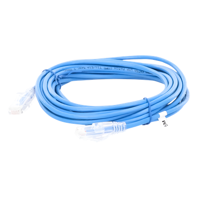 Cable de Parcheo Slim UTP Cat6A - 3 Metros (9.84 Pies) Azul, Diámetro Reducido (28 AWG) - Imagen 3