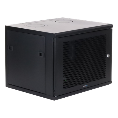 Gabinete Linkedpro de Montaje en Pared, de 19in, Puerta Perforada, 6 UR, 340 mm de Profundidad, Color Negro - Imagen 3